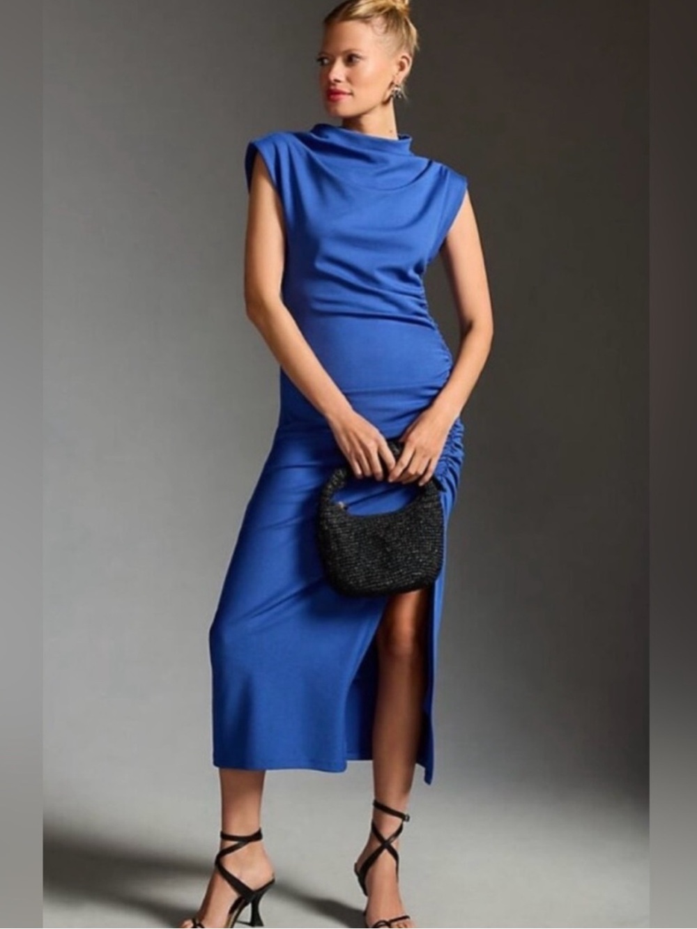 Anthropologie The Maya Ruched Cowl-neck
Dress Wedding Guest Cocktail Party